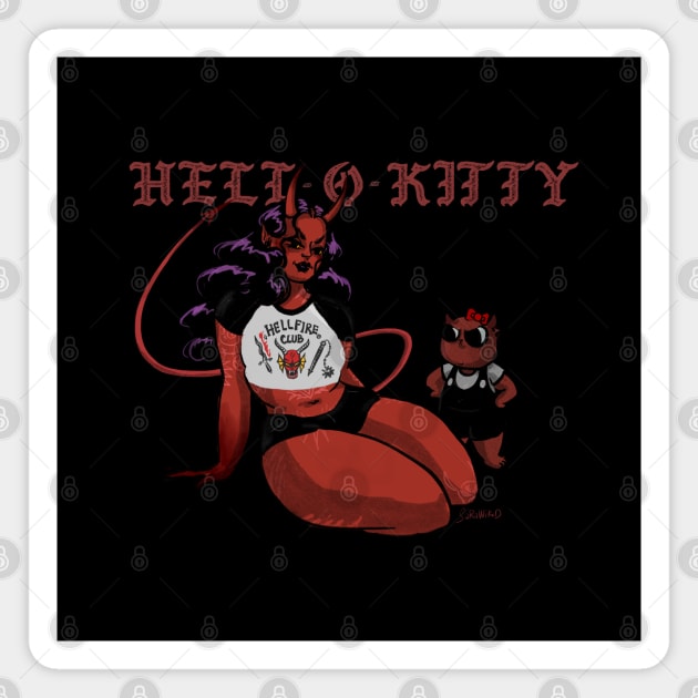 Hellkitty Club Magnet by SaraWired